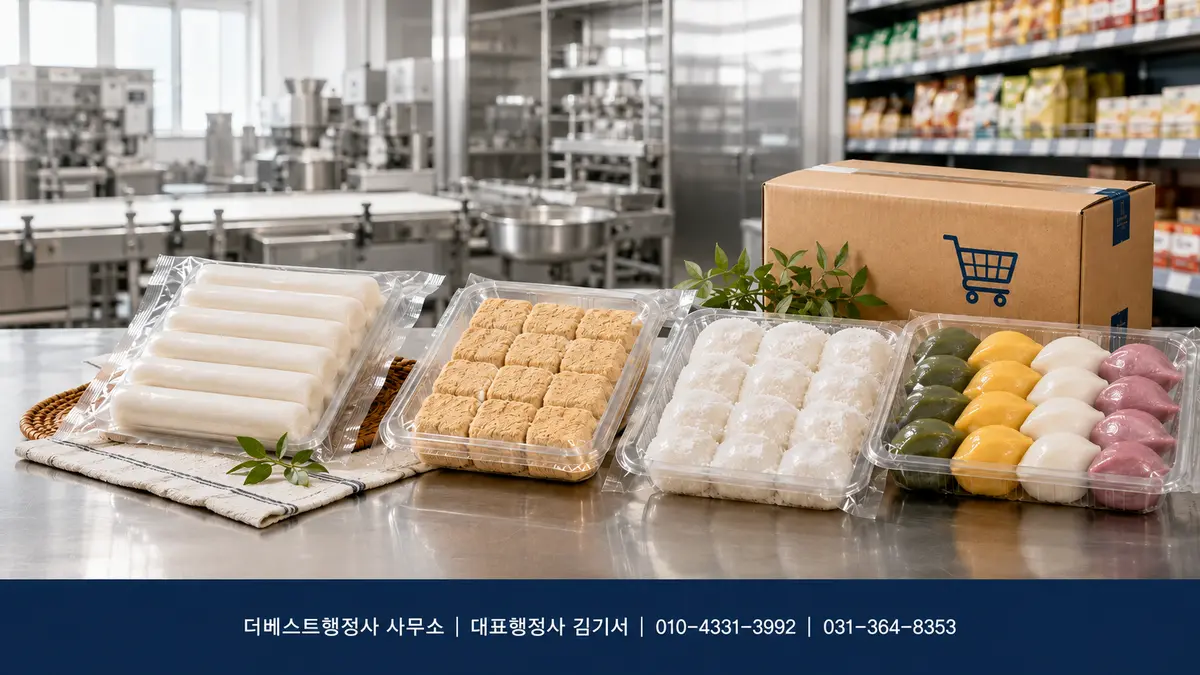 떡을 만들어 온라인·마트에 판매하려면 식품제조가공업 등록이 필요한가요?