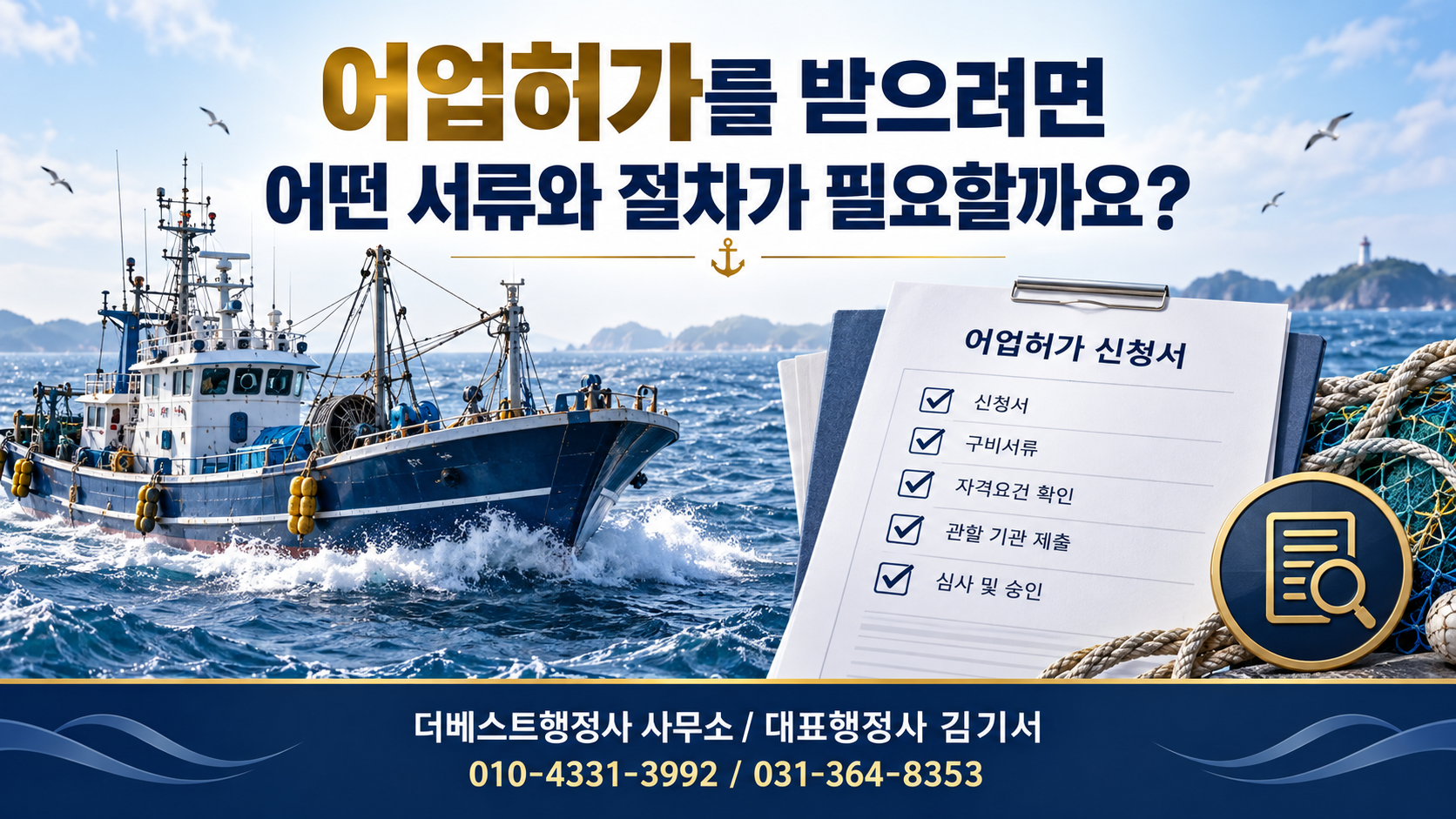 어업허가 신청서류와 절차 안내